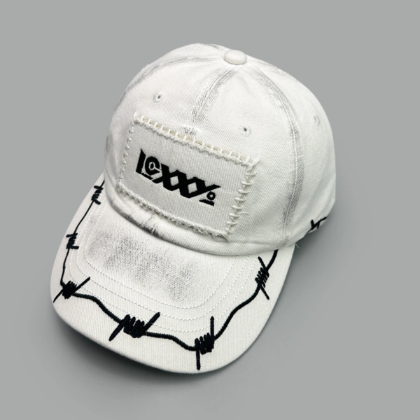 Baseball caps featuring embroidered design