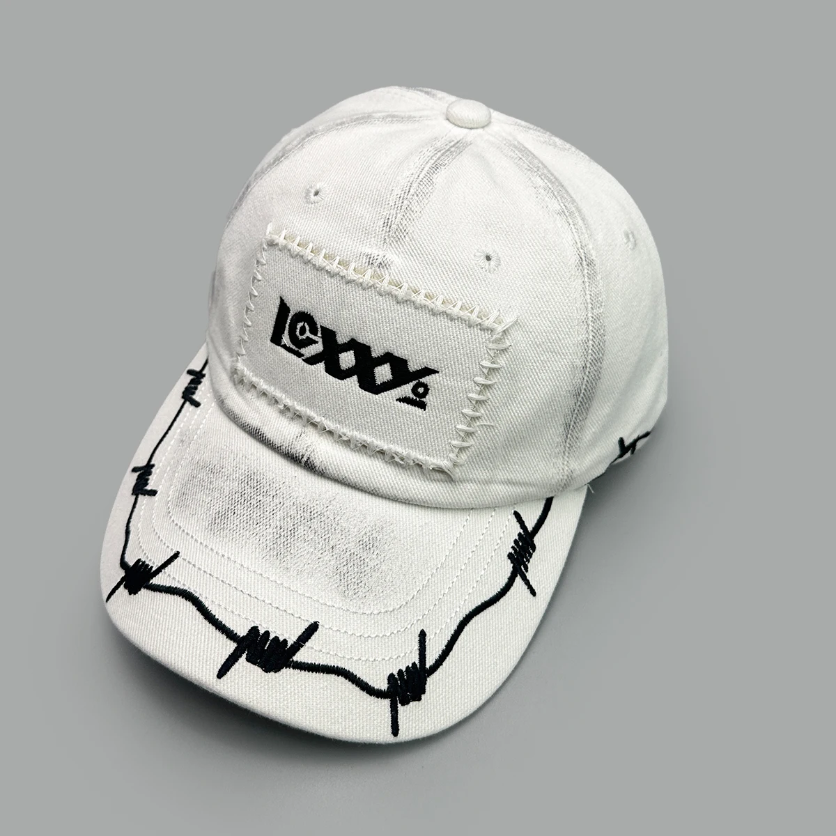 Baseball caps featuring embroidered design