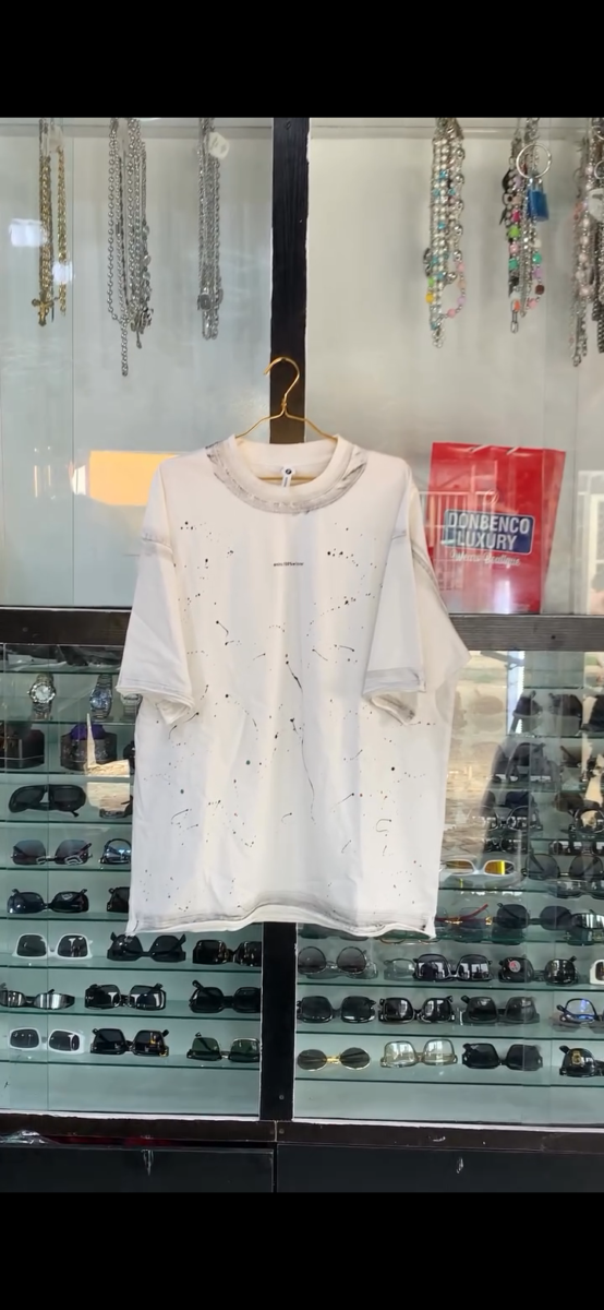 Painted White T shirt