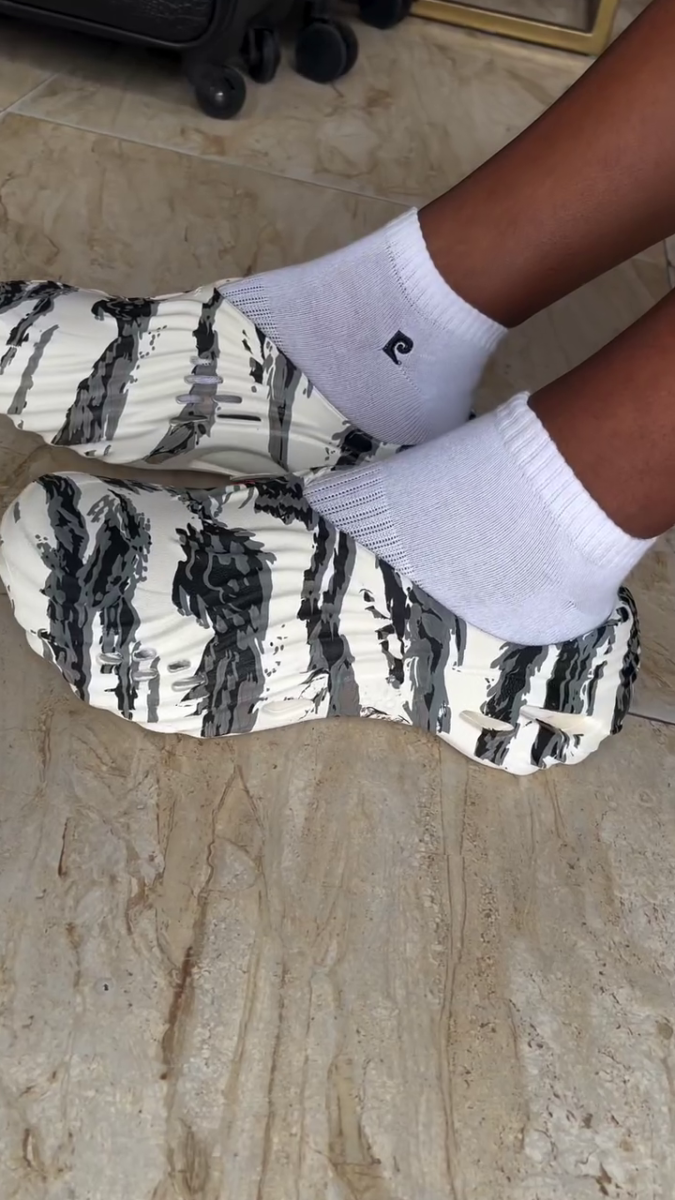 Crocs Echo Clog in a ‘White/Black’ tiger camo pattern